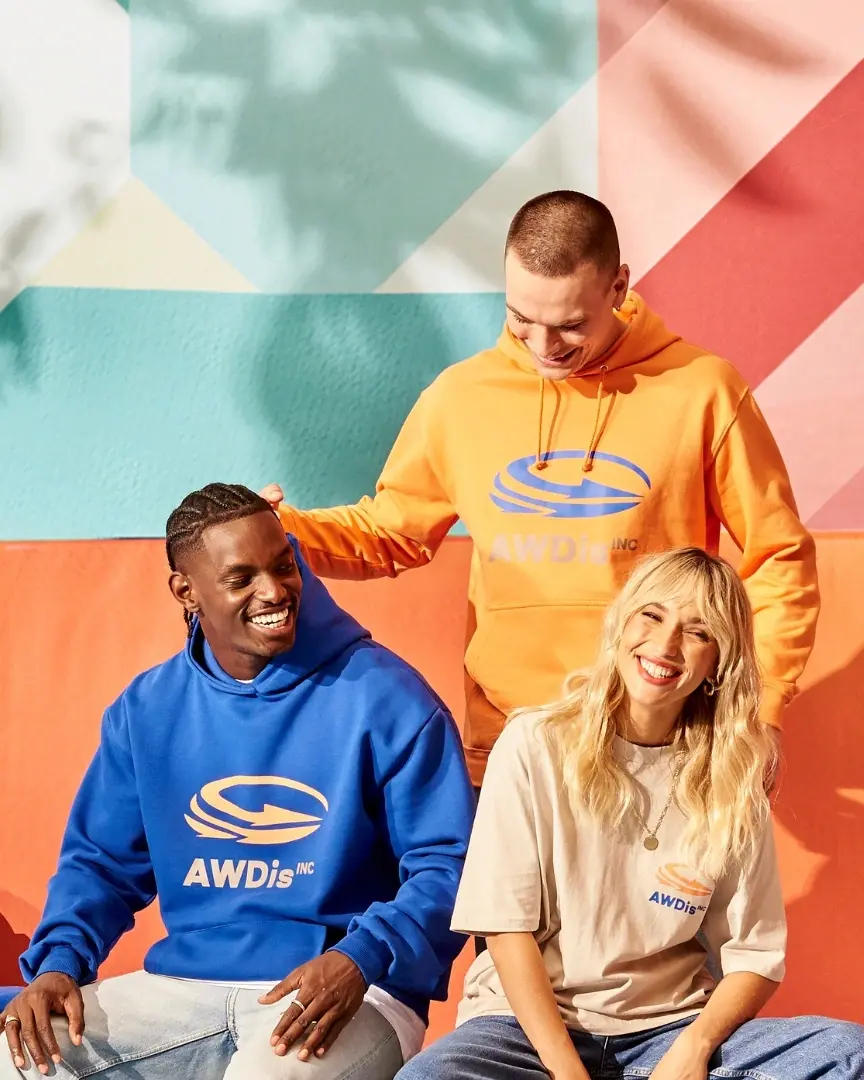 AWDis clothing collection in a natural setting