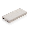 10.000 mah wheat straw powerbank, brown