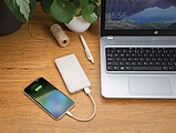 10.000 mah wheat straw powerbank, brown