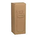 1000 ml glass bottle with neoprene sleeve, silver