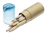 12 Colour pencils with sharpenerPale blue