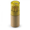 12 coloured pencils, transparent yellow