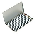 12 long coloured pencils,colour silver