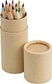 12 piece coloured pencil set, multicolor