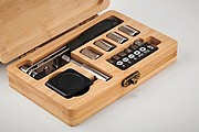 13 piece tool set, bamboo case