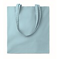 140gr/m2 cotton shopping bag, baby blue