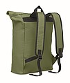 15 inch rolltop laptop backpack in 600D polyester