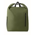 15 roll top laptop backpack, army green