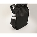 15 roll top laptop backpack, black