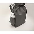 15 roll top laptop backpack, stone grey