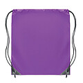 190T Polyester drawstring bag, violet