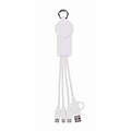 2 in 1 charging cable type-C, white