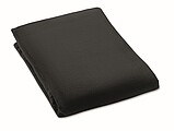 2 in 1 travel blanket set, black