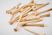 20 bamboo golf tees set