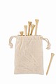 20 bamboo golf tees set