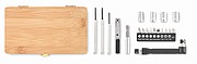 21 pcs tool set in bamboo case