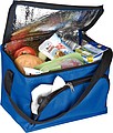 210D polyester cooler bag with front compartment, blue