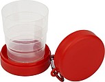 220ml Folding drinking cup. Red