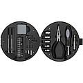 25- piece tire shape tool set, silver,black