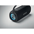 2x10 W wireless portable speaker with 2400 mAh rechargeable battery.