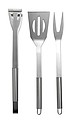 3 BBQ tools in pouch, black