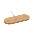 3 in 1 15W wireless charger, wood