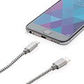 3-in-1 braided cable, grey