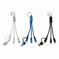 3-in-1 charging cable, blue
