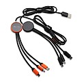 3 in 1 charging cable with LED logo