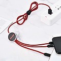 3 in 1 charging cable with LED logo