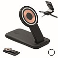 3 in 1 wireless charger 15W, black