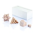 3 pcs brain teaser set, white