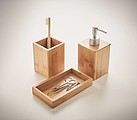3 piece bath set in bamboo