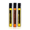3-Piece olive oil box filled with 3 glass 100 ML tubes of flavourful olive oils from Liquido dOro. The craft giftbox includes truffle, chili pepper and garlic olive oils.