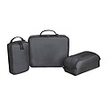 3 Piece Packing Cube Set, black