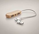 3 port USB hub with dual input
