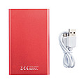 4.000 mAh slim Power bank, red