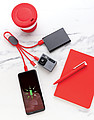 4-in-1 cable with carabiner clip