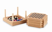 4-piece coaster game set