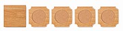4-piece coaster game set