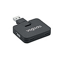 4 port 2.0 USB in ABS.