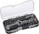 41-piece tool set incl. ratchet, black