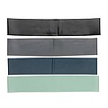 4pc elastic fitness bands in pouch, black