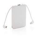 5.000 mAh Pocket Powerbank with integrated cables