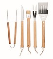 5 BBQ tools in pouch