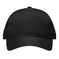 5-panel baseball cap, black