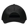 5-panel baseball cap, black