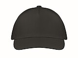 5 panel baseball cap, black