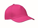 5 panel baseball cap, fuchsia