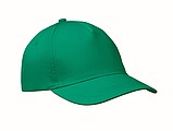 5 panel baseball cap, green